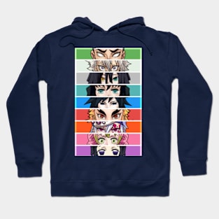 The 9 Hashira kimetsu no yaiba Hoodie